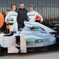 Mercedes GP breaks cover with MGP W01