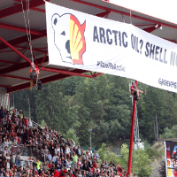 Greenpeace protests F1 sponsor Shell at Spa
