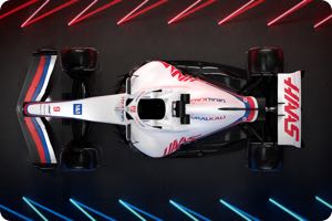 Launched 2022 Haas car not up-to-date