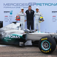 Mercedes launches W02