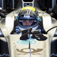 Nico Rosberg on the new Mercedes MGP W02