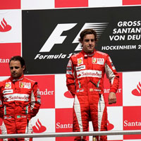 Race Notes - Alonso leads Ferrari 1-2 to win German GP