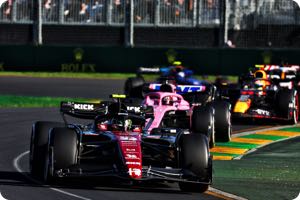 Zhou on par with Bottas in 2023