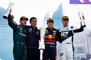 Perez bucks Marko's pressure at Baku