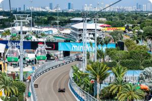Miami's F1 circuit under water