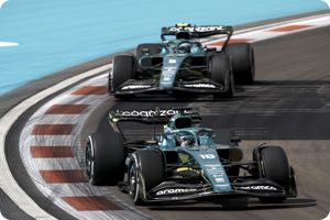 B car for Aston Martin, paint tweak for Ferrari