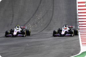 Schumacher beating Mazepin completely