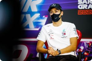 Russell denies giving Bottas slap after crash