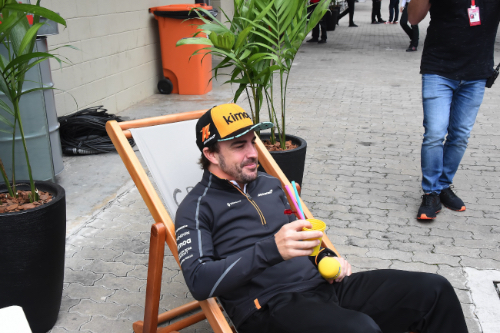 Alonso brought helmet to Barcelona